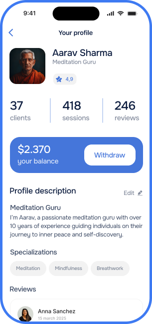 Host a session and get paid screen